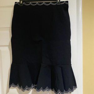 Ruffle black skirt